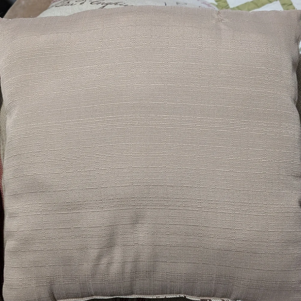 Two French Script Throw Pillows - Picture 5 of 5